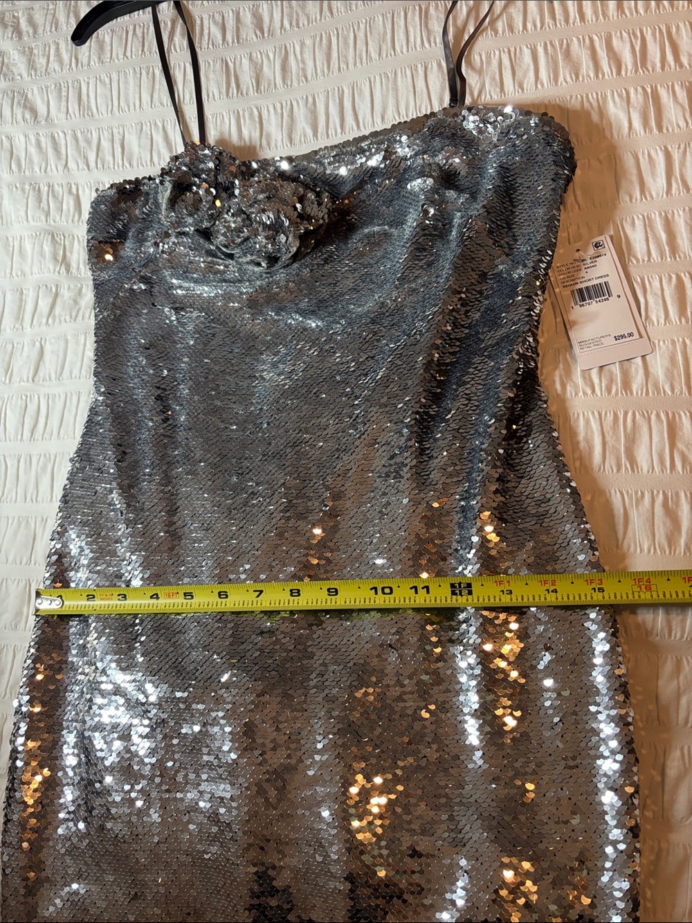 Liv Foster Sequin Slip Dress - Silver - Picture 11 of 12